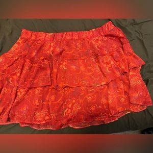 Red Flouncy Torrid Skirt